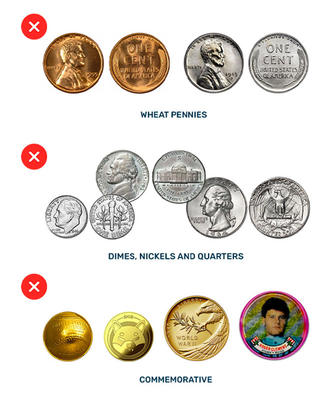 Coins that we can't buy infographic