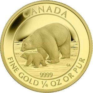 Sell your 2015 1/4 oz Canadian Gold Polar Bear and Cub Coin