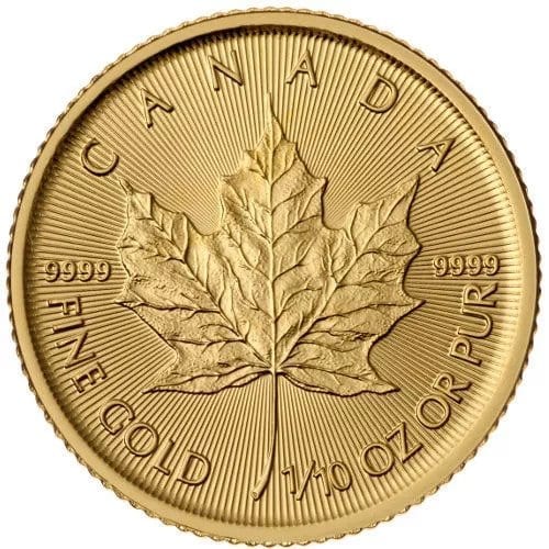 Sell your 1/10 oz Gold Canadian Maple Leaf